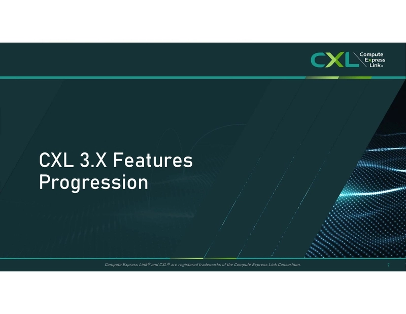 CXL 3.X Features Progression