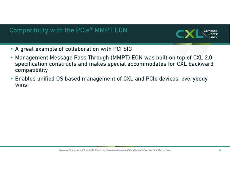 Compatibility with the PCIe® MMPT ECN