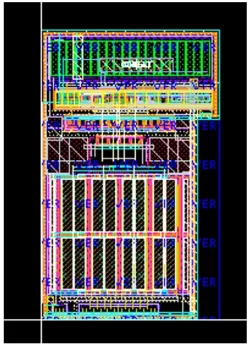Voltage latched comparator layout