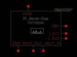 Bandgap Circuit Symbol