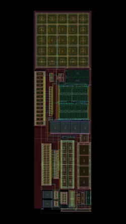 Bandgap circuit layout view