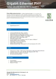 Block Diagram -- Gigabit Ethernet PHY  