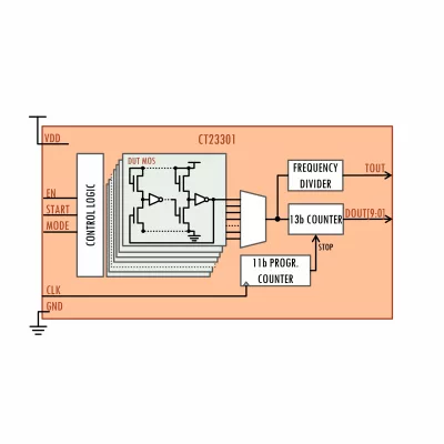 28n-TSMC Process Monitor Block Diagram