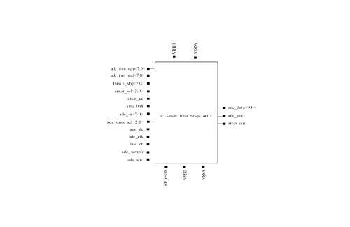 10-Bit SAR ADC 5MSPS Block Diagram