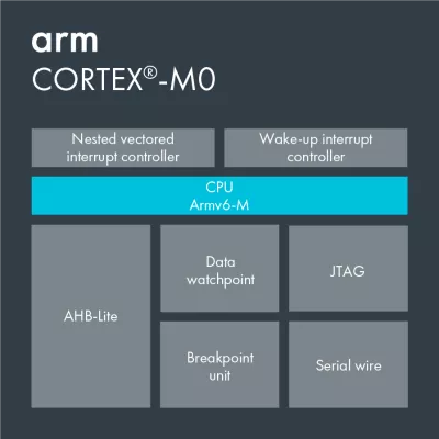 Small, Low Power, Energy Efficient 32-bit Microcontroller Processor Block Diagram