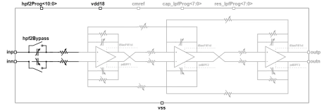 Block Diagram -- Passive Programmable High Pass Filter 