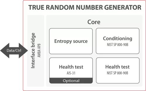 True Random Number Generator Block Diagram