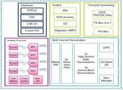 DVB-S2X/S2/S Wideband Demodulator IP block diagram