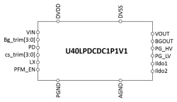 U40LPDCDC1P1V1 block diagram
