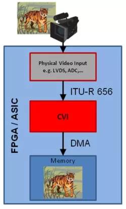 CVI - Customizable Video Input Controller block diagram