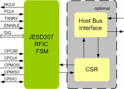 JESD207 RFIC IIP block diagram