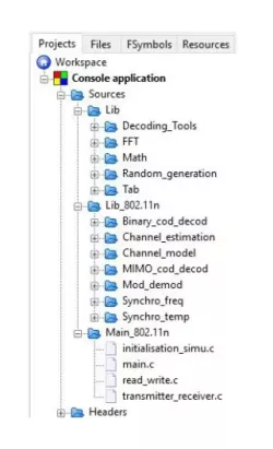802.11ax PHY Layer C Floating-Point Code IP for the STA mode block diagram