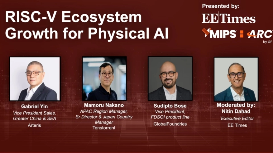 Panel with Arteris, GlobalFoundries, Tenstorrent: RISC-V Ecosystem Growth for Physical AI