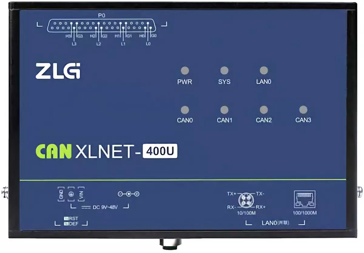 Pre-production photo of the upcoming ZLG CAN XL bus analyzer.