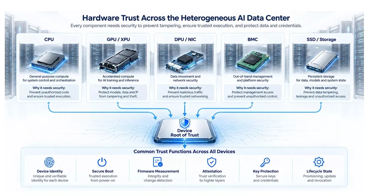 Every class of data-center silicon needs its own hardware Root of Trust.